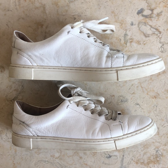 Frye Women’s White Ivy Tennis Sneakers 8.5M - Picture 10 of 15